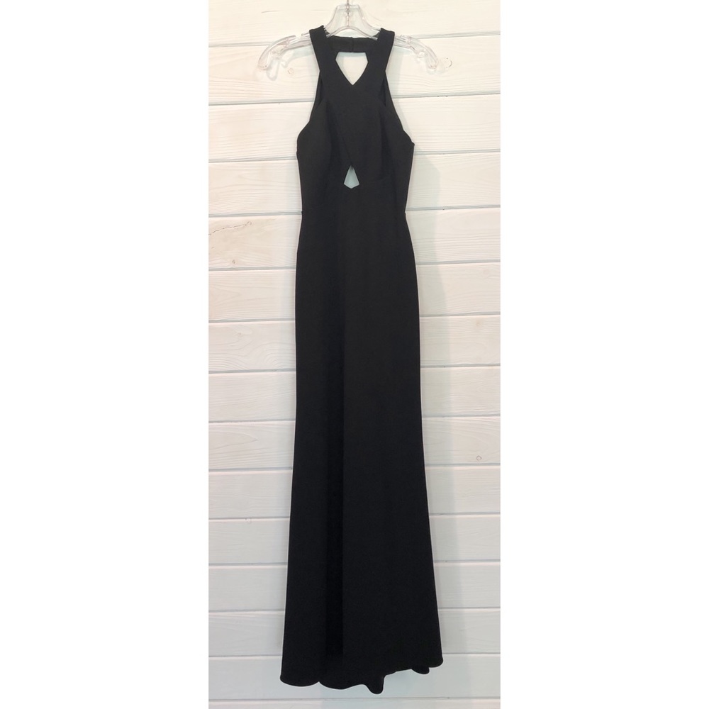 BCBGMAXAZRIA Salome Cutout Halter Gown Dress NWT - Picture 3 of 16